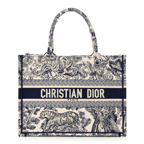 Dior Medium Book Tote Navy Toile de Jouy - Picture 1 of 7